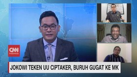 VIDEO: Jokowi Teken UU Ciptaker, Buruh Gugat ke MK,