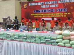 Tembak Mati Penyelundup Narkoba di Aceh, Polisi Sita 81 Kg Sabu-20 Kg Ekstasi