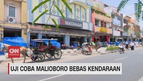 VIDEO: Uji Coba Malioboro Bebas Kendaraan