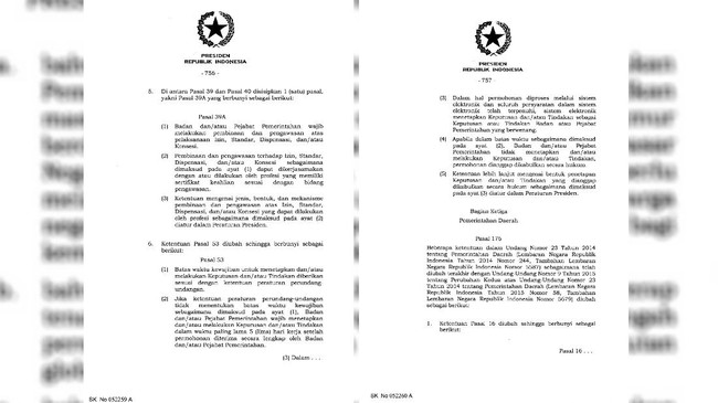 UU Nomor 11 Tahun 2020 tentang Cipta Kerja yang telah ditandatangani Presiden Jokowi diwarnai sejumlah pasal janggal.