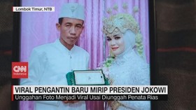 VIDEO: Viral Pengantin Baru Mirip Presiden Jokowi