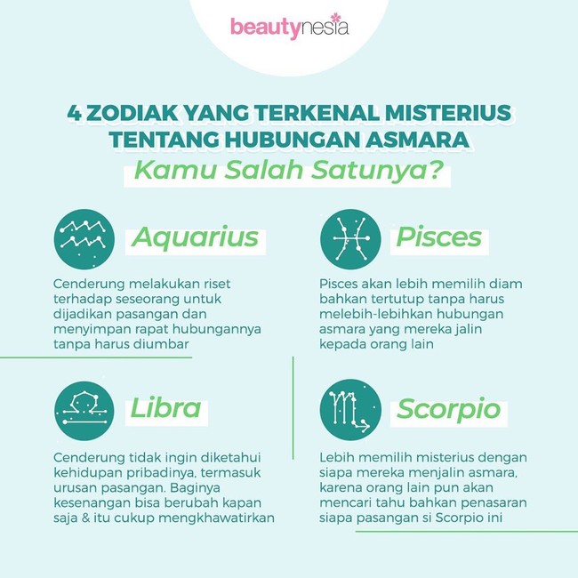 Infografis - 4 zodiak misterius