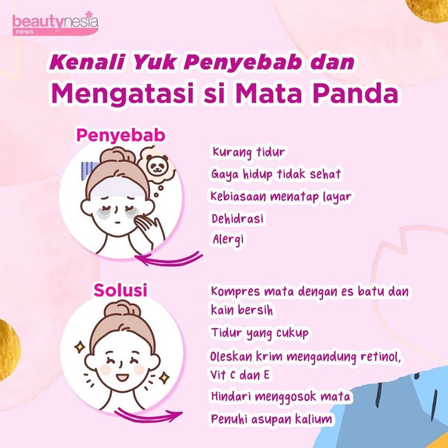 Infografis - Penyebab dan mengatasi mata panda