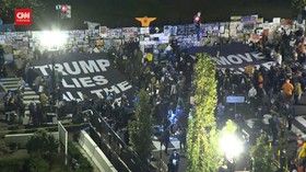 Hari Pemilihan Presiden Diwarnai Unjuk Rasa Anti Trump