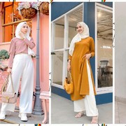 6 Tips Padu Padan Kulot Putih untuk Hijabers