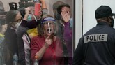 FOTO: Aksi Pendukung Trump Minta Setop Penghitungan Suara Sejumlah massa mendatangi gedung penghitungan suara di Detroit, Michigan, meminta penghitungan suara Pilpres AS 2020 dihentikan.