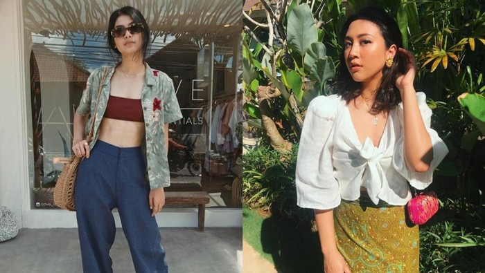 Adu Gaya Fashion Windy Apsari dan Sherina Munaf