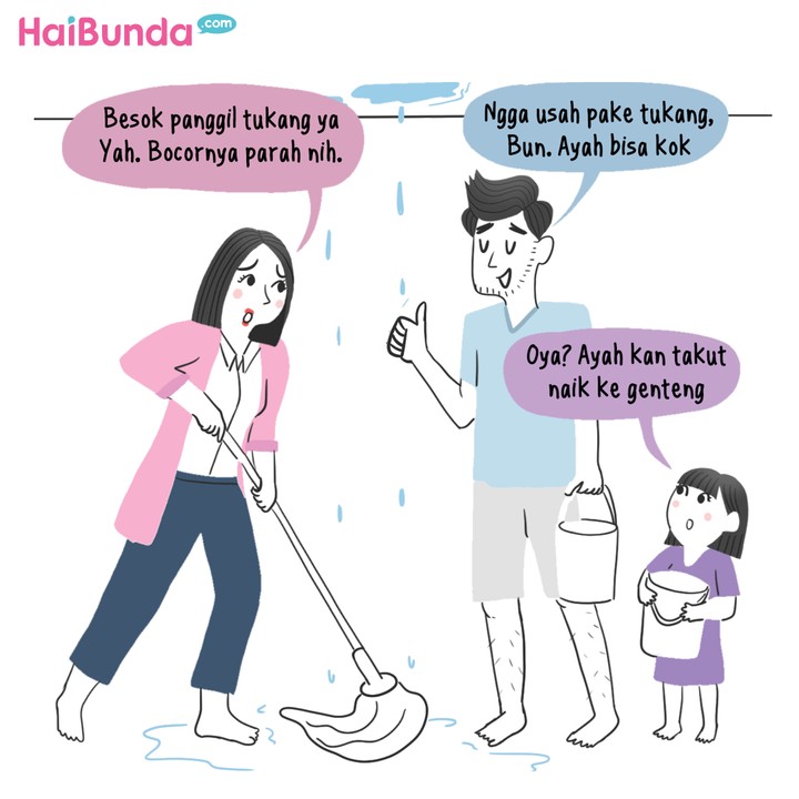 Komik Bunda Genteng Bocor