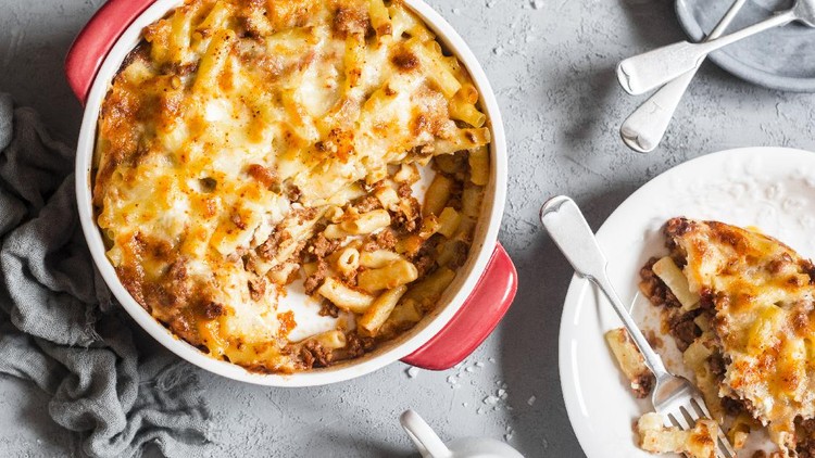 Macaroni Schotel Daging Cincang