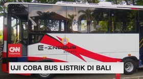 VIDEO: Uji Coba Bus Listrik di Bali