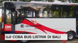 VIDEO: Uji Coba Bus Listrik di Bali