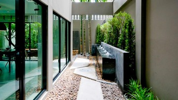 Desain Rumah Minimalis Natural di Lahan Sempit