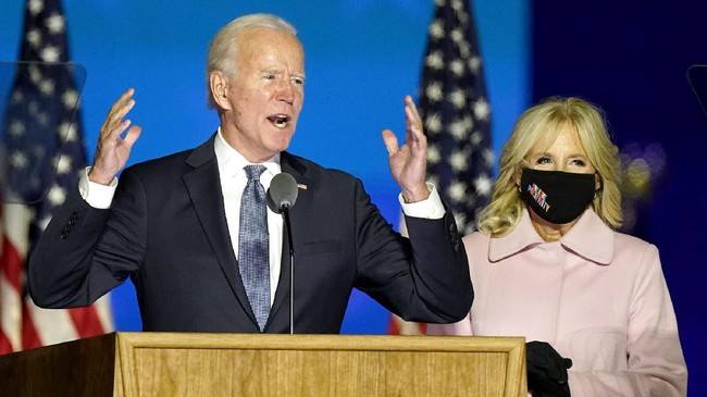 Capres AS dari Demokrat Joe Biden mengatakan angka hasil penghitungan sudah jelas menunjukan ia akan menang. Meski begitu ia belum mendeklarasikan kemenangan.
