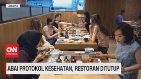 VIDEO: Abai Protokol Kesehatan, Restoran Ditutup