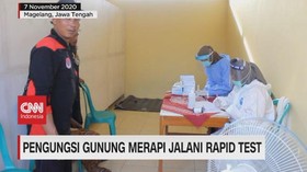 VIDEO: Pengungsi Gunung Merapi Jalani Rapid Test
