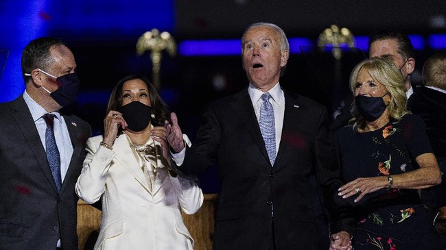 Presiden terpilih Amerika Serikat Joe Biden menyinggung koalisi terbesar dan paling beragam sepanjang sejarah di pilpres AS 2020.