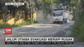 VIDEO: Jalur Utama Evakuasi Merapi Rusak