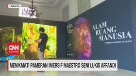 VIDEO: Menikmati Pameran Imersif Maestro Seni Lukis Affandi