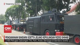 VIDEO: Pengamanan Soetta Jelang Kepulangan Rizieq Shihab