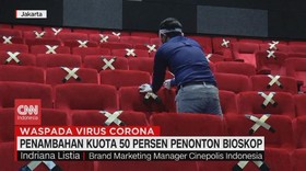 VIDEO: Penambahan Kuota 50 Persen Penonton Bioskop