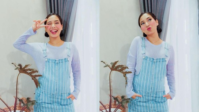 6 OOTD Bumil ala Abel Cantika, Tetap Gemas dengan Perut Buncit!