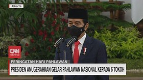 VIDEO: Jokowi Anugerahkan Gelar Pahlawan Nasional