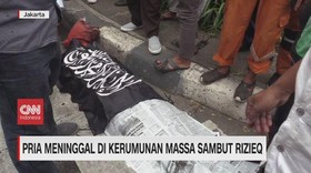 VIDEO: Pria Meninggal di Kerumunan Massa Sambut Rizieq