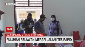 VIDEO: Puluhan Relawan Merapi Jalani Rapid Test