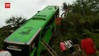 VIDEO: Bus Rombongan Peziarah Terjun Ke Jurang, 34 Orang Luka