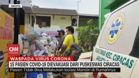 VIDEO: 15 Pasien Covid-19 Dievakuasi dari Puskesmas Ciracas