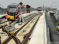 Pembangunan LRT Jabodebek Capai 80,7%, Ini Rinciannya