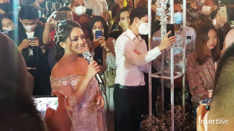 Resepsi pernikahan Jenita Janet dan Danu Sofwan
