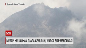 VIDEO: Merapi Keluarkan Suara Gemuruh, Warga Siap Mengungsi