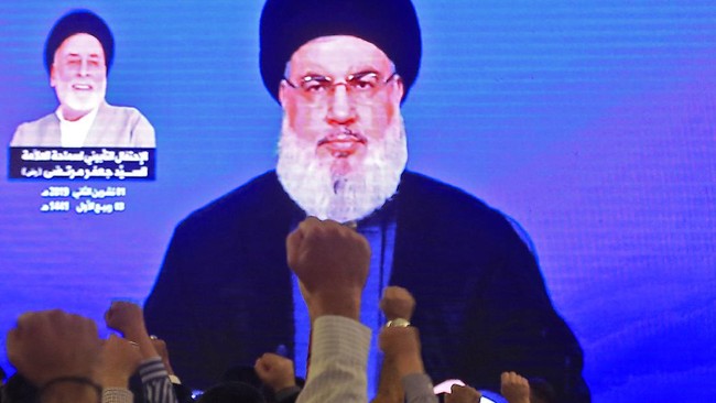 Pemimpin Hizbullah, Hassan Nasrallah, mengancam Siprus bisa menjadi target serangan pasukannya jika Israel benar-benar menyerang Lebanon.