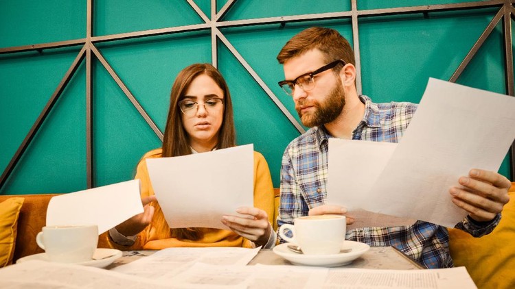 Young couple feel angry and get divorced try to make a deal