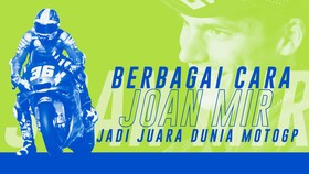 INFOGRAFIS: 14 Cara Joan Mir Juara Dunia MotoGP di Valencia