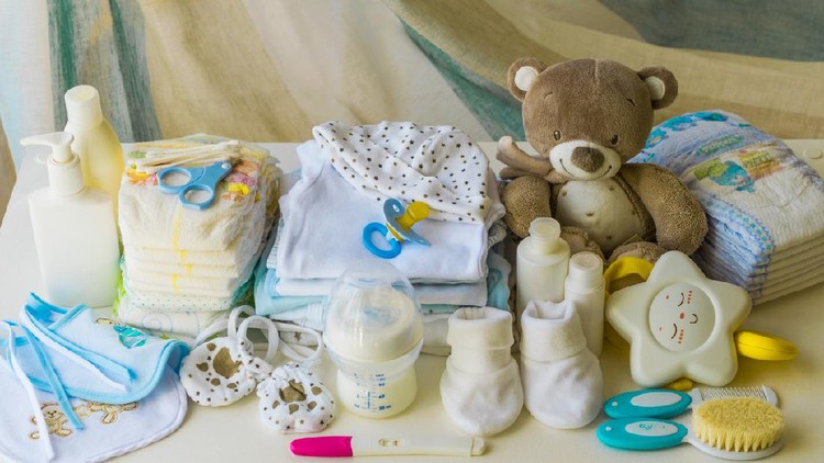 Keperluan bayi set of accessories for baby, newborn items