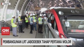 VIDEO: Pembangunan LRT Jobodebek Tahap Pertama Molor