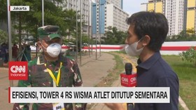 VIDEO: Efisiensi, Tower 4 RS Wisma Atlet Ditutup Sementara