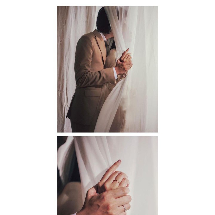 <p>Sherina dan Baskara mengikat janji suci pada 3 November 2020.  (Foto: Instagram @thebridestory)</p>