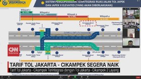 VIDEO: Tarif Tol Jakarta-Cikampek Naik Jadi Rp20 Ribu
