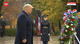VIDEO: Kemunculan Kembali Trump Usai Pilpes di Hari Veteran