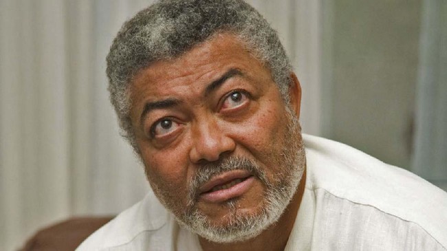 Mantan Presiden Ghana, Jerry Rawlings, meninggal dalam usia 73 tahun akibat sakit.