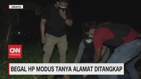 VIDEO: Begal HP Modus Tanya Alamat Dibekuk Polisi