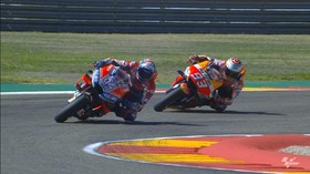 VIDEO: Duel Dovizioso vs Marquez di MotoGP