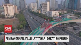 VIDEO: Pembangunan Jalur LRT Tahap I Dekati 80 Persen
