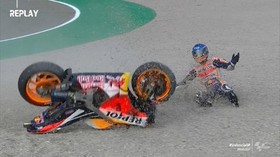 VIDEO: Alex Marquez Jatuh di FP2 MotoGP Valencia