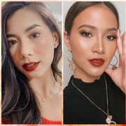 8 Penampilan Beauty Influencer dengan Lipstik Merah, Cetar!