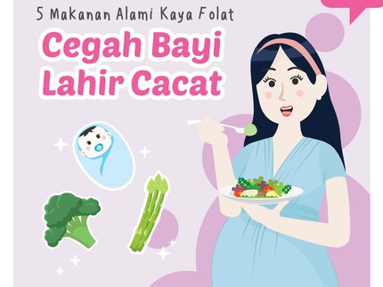 5 Makanan Alami Kaya Folat, Cegah Bayi Lahir Cacat