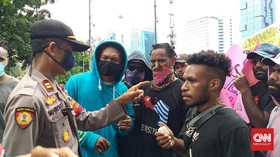 Gagal Demo di Istana, Mahasiswa Papua Teriakkan Referendum